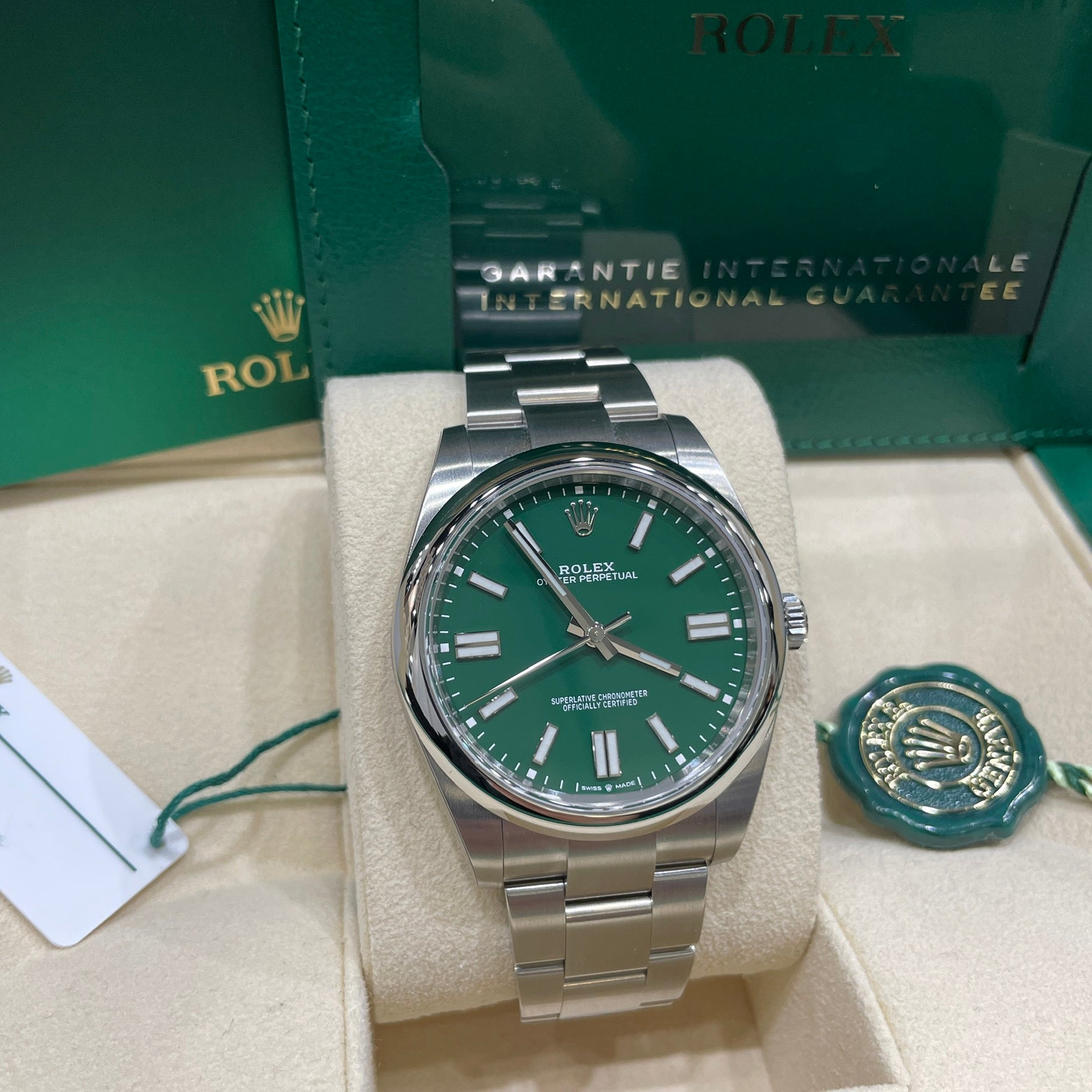 Oyster perpetual best sale 41 green