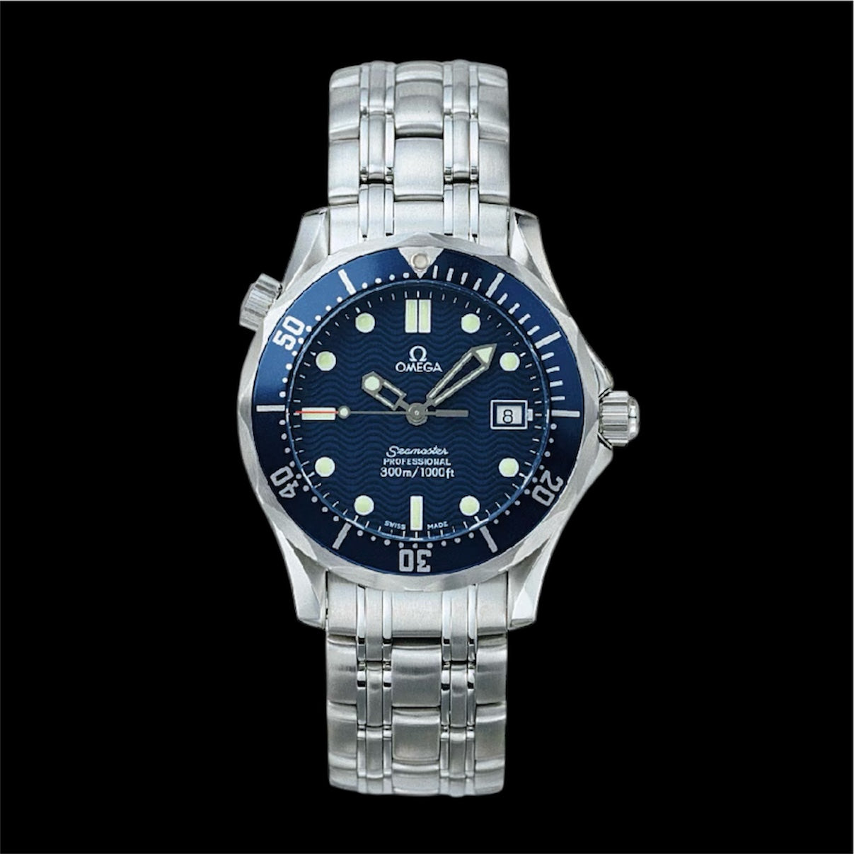 オメガ腕時計 Seamaster professional 300m Omega Seamaster 300m Quartz 36mm 2223.80 Blue Wave 36mm with