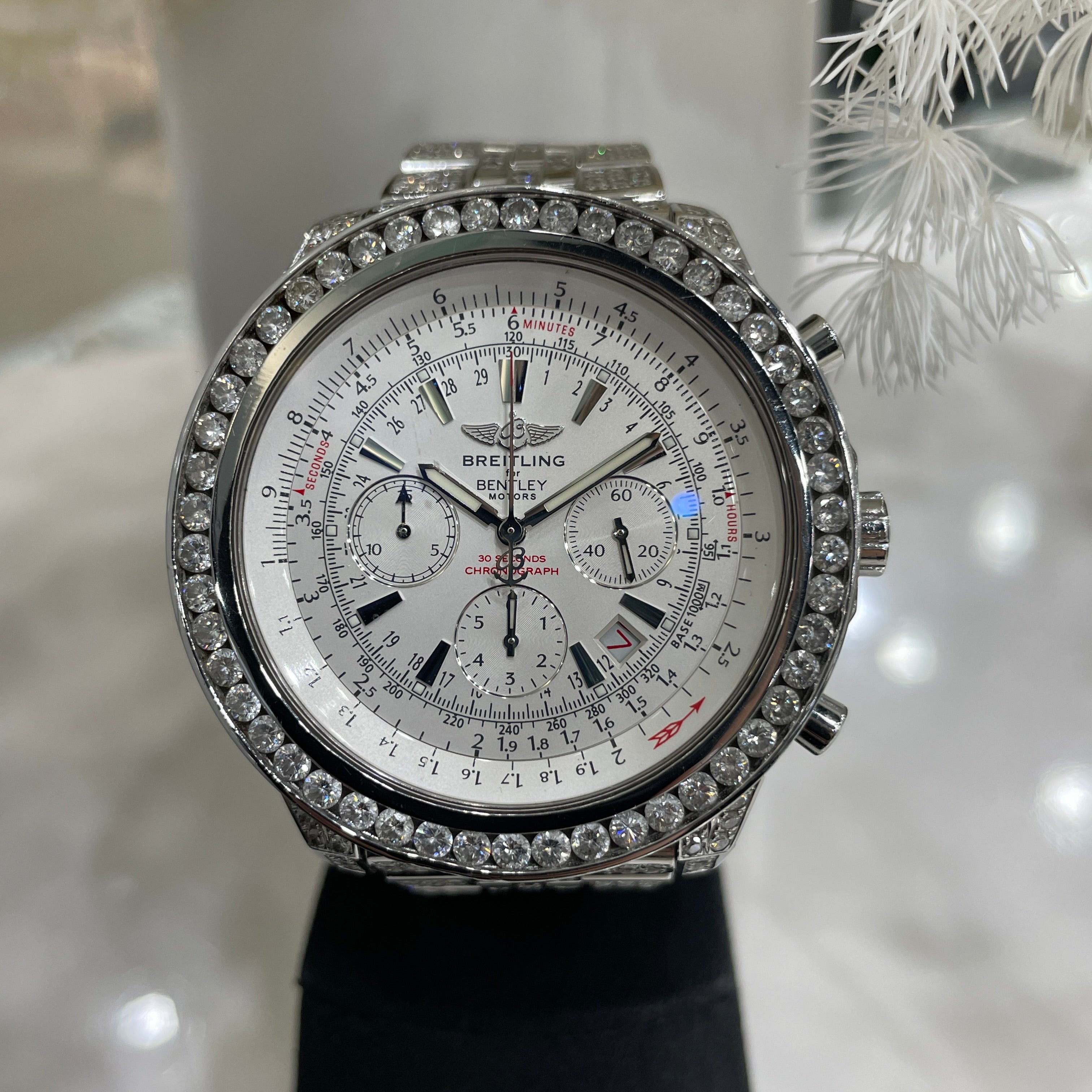 Breitling bentley diamond bezel best sale